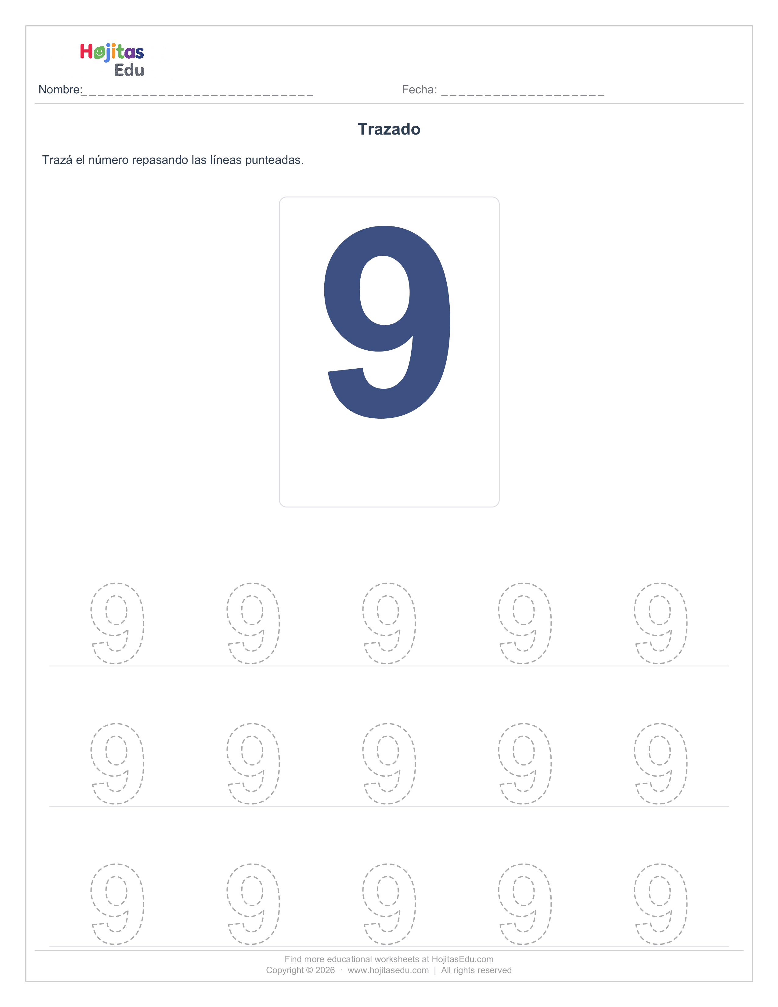 Trazado Básico Numero 9